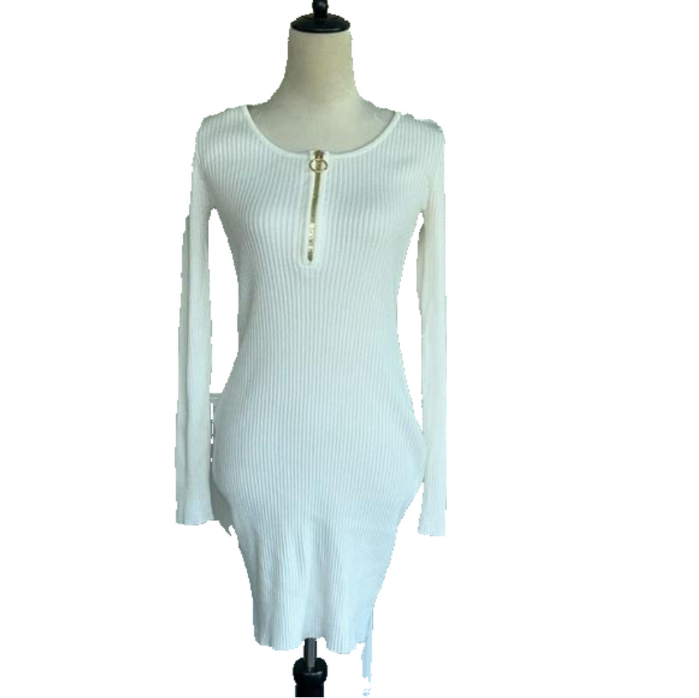 NWT Cream/Off White Knit Dress: Size M